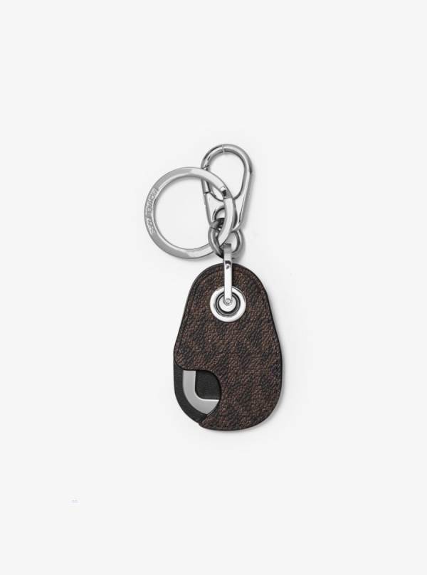 Panske Cestovné Tašky Michael Kors Harrison Logo Bottle Opener Key Fob Čierne Hnede - Tasky Michael Kors Slevy | JWQXL-7658
